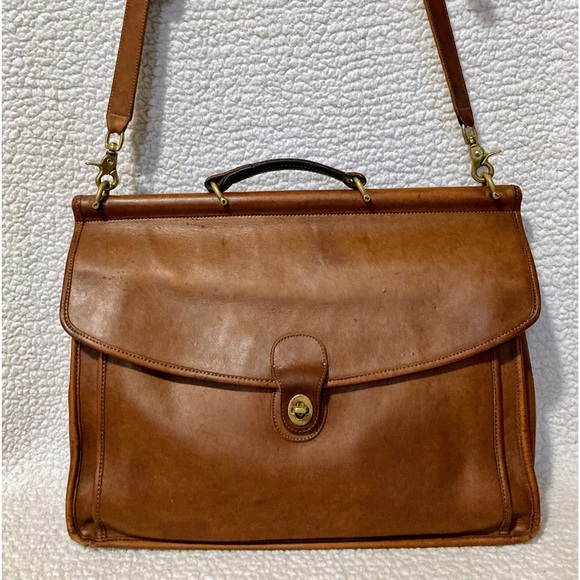 💥RARE💥1970 AUTHENTIC LEATHER COACH BRIEFCASE - Picture 2 of 13